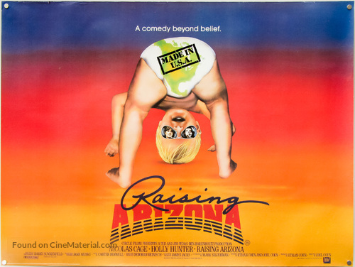 Raising Arizona - British Movie Poster