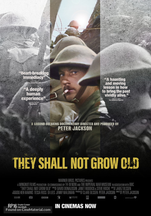 They Shall Not Grow Old - New Zealand Movie Poster