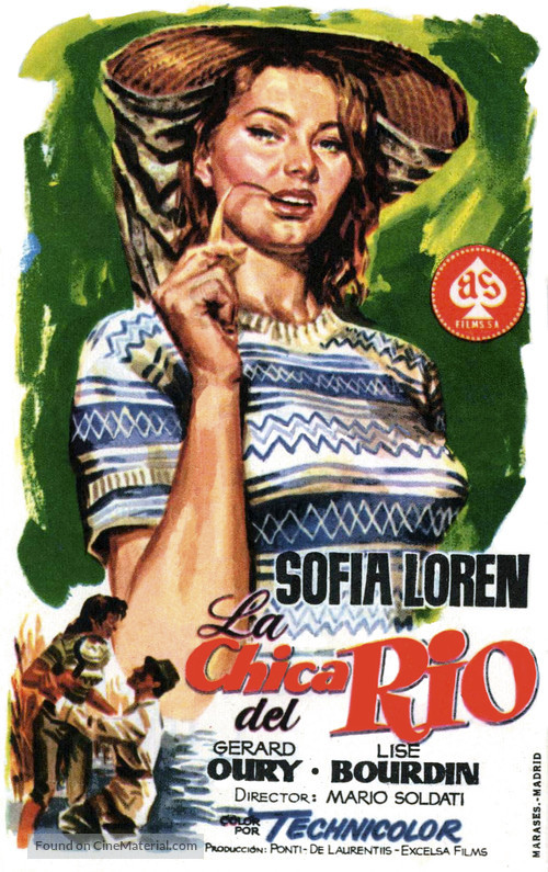 La donna del fiume - Spanish Movie Poster