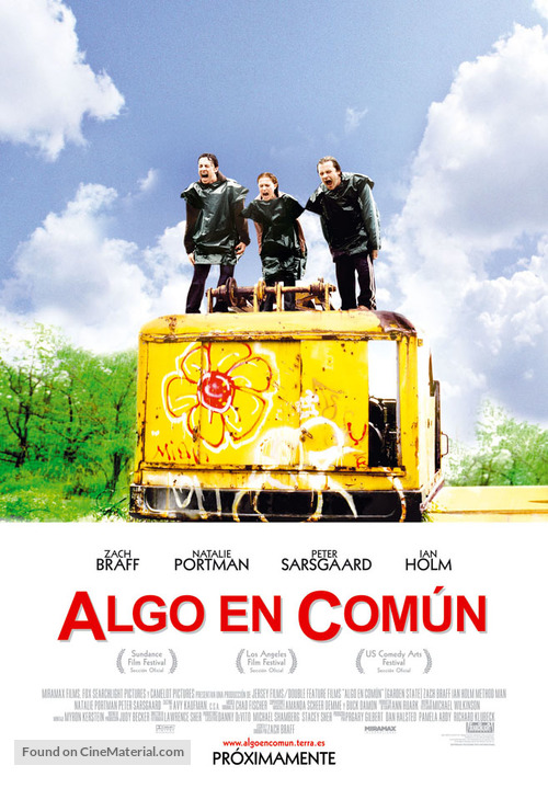 Garden State - Spanish Movie Poster