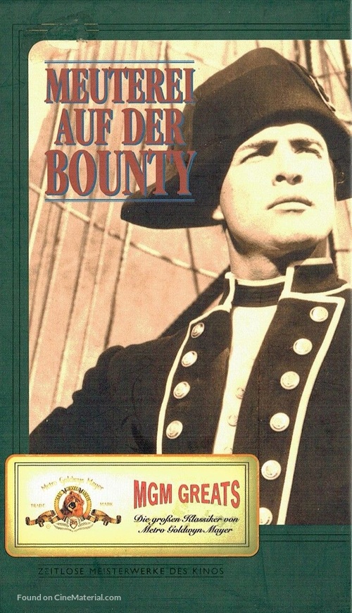 Mutiny on the Bounty - German VHS movie cover
