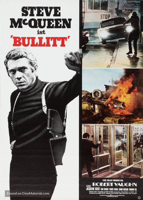 Bullitt - German Re-release movie poster