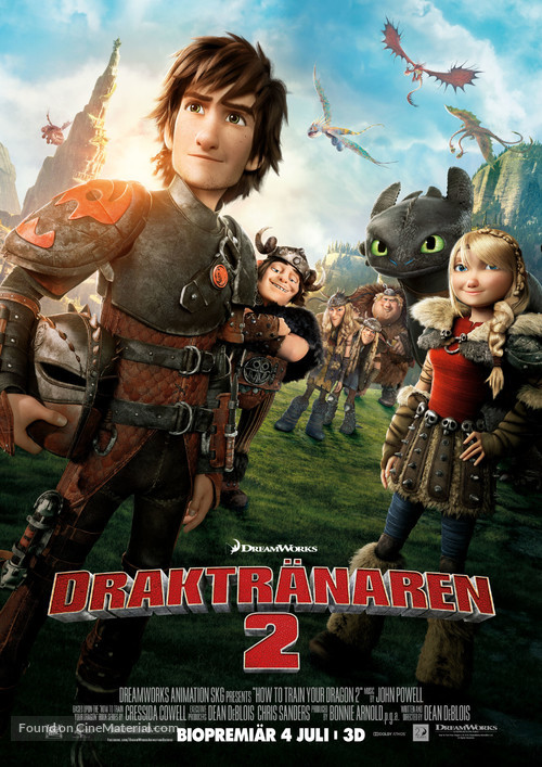 How to Train Your Dragon 2 - Swedish Movie Poster