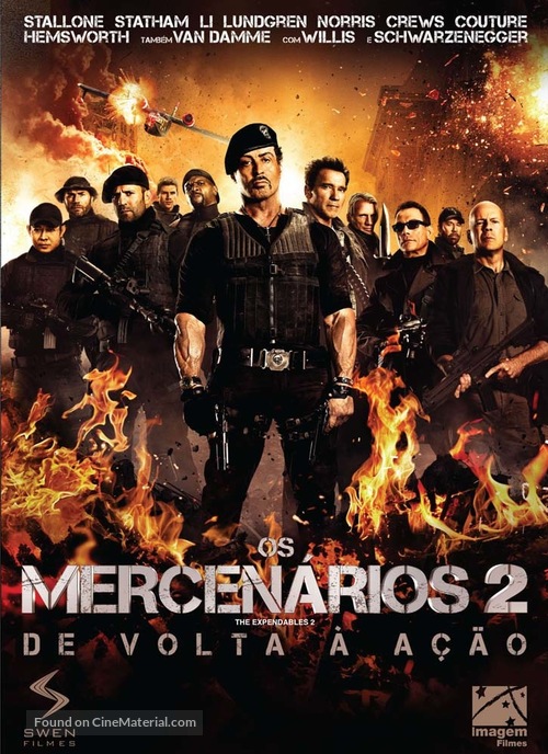 The Expendables 2 - Brazilian DVD movie cover