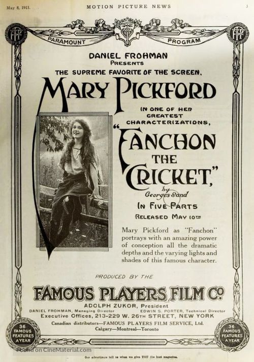 Fanchon, the Cricket - poster