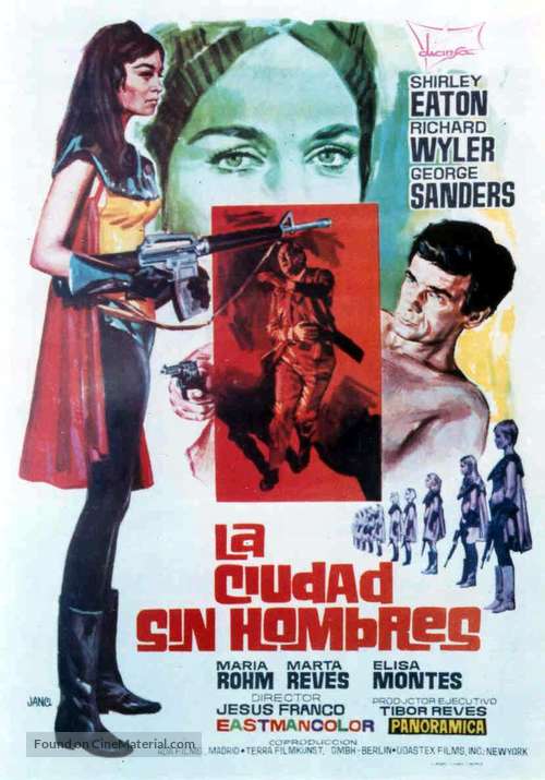 Die sieben M&auml;nner der Sumuru - Spanish Movie Poster