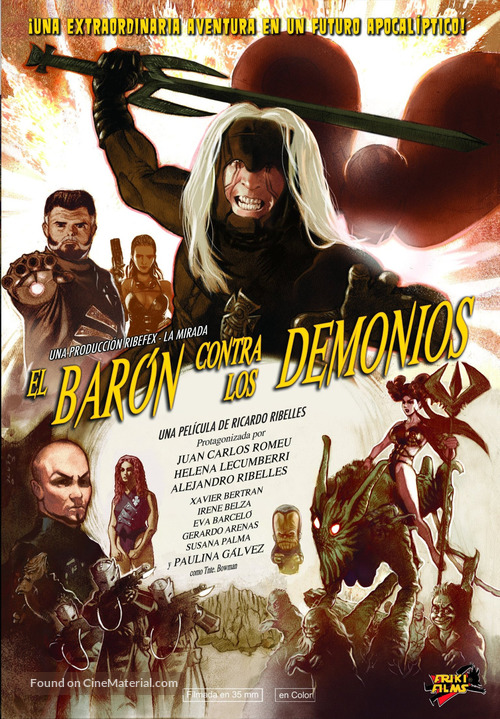 El bar&oacute;n contra los Demonios - Spanish Movie Poster