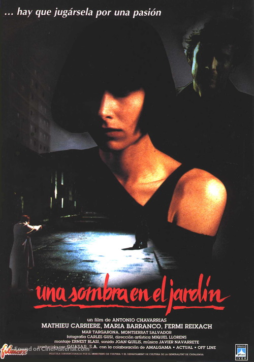 Una ombra en el jard&iacute; - Spanish Movie Poster