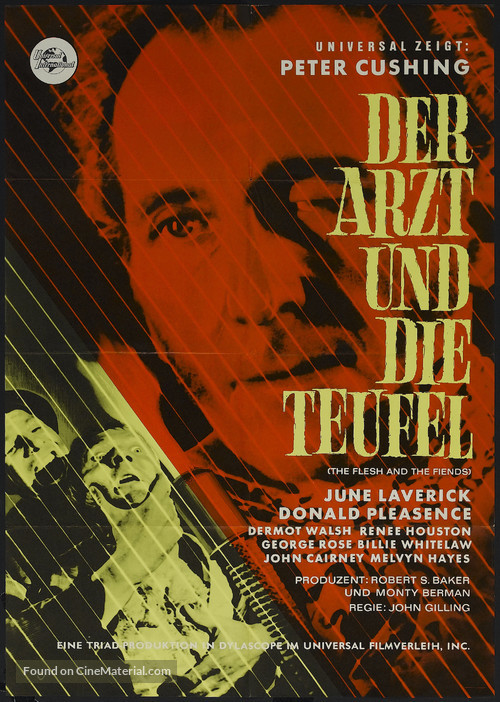 The Flesh and the Fiends - German Movie Poster