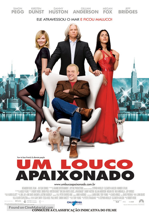How to Lose Friends &amp; Alienate People - Brazilian Movie Poster
