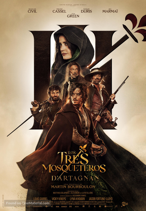 Les trois mousquetaires: D&#039;Artagnan - Spanish Movie Poster