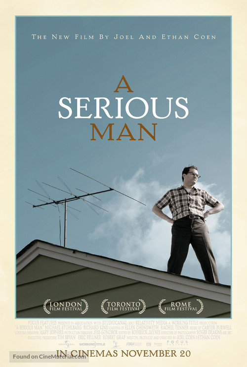 A Serious Man - British Movie Poster