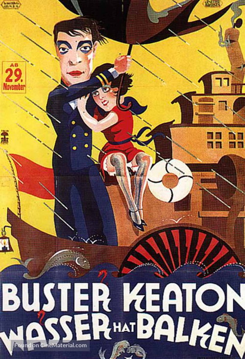 Steamboat Bill, Jr. - German Movie Poster