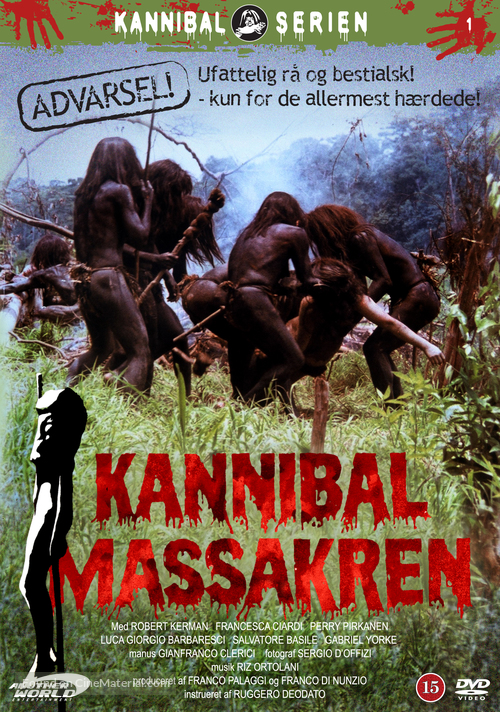 Cannibal Holocaust - Danish DVD movie cover