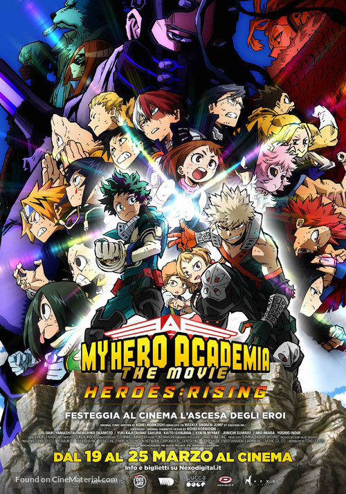 My Hero Academia - Boku no h&icirc;r&ocirc; akademia THE MOVIE - Heroes: Rising - H&icirc;r&ocirc;zu: Raijingu - Italian Movie Poster