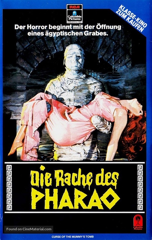The Curse of the Mummy&#039;s Tomb - German VHS movie cover