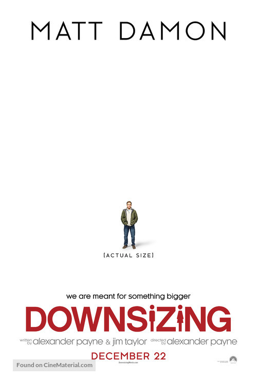 Downsizing - Movie Poster