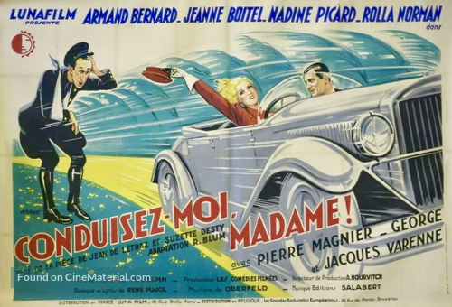 Conduisez-moi, Madame - French Movie Poster