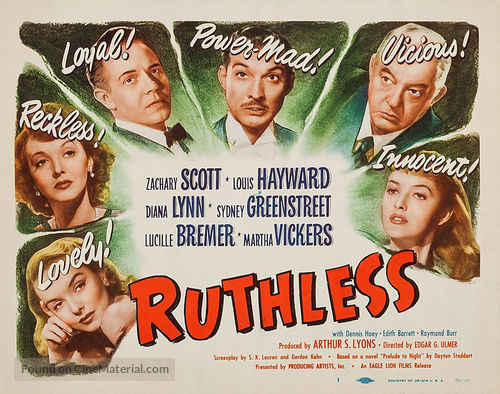 Ruthless - Movie Poster