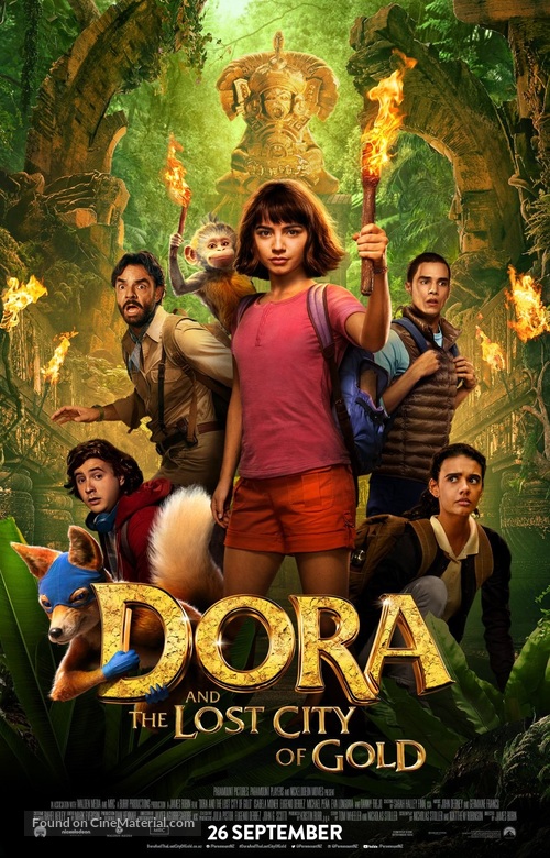 Dora and the Lost City of Gold - New Zealand Movie Poster
