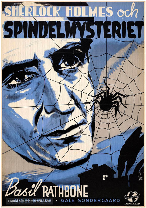 The Spider Woman - Swedish Movie Poster