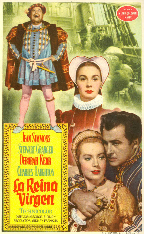Young Bess - Spanish Movie Poster