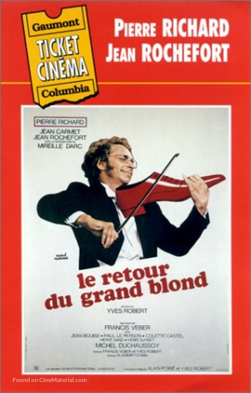 Le retour du grand blond - French VHS movie cover