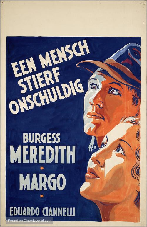 Winterset - Dutch Movie Poster