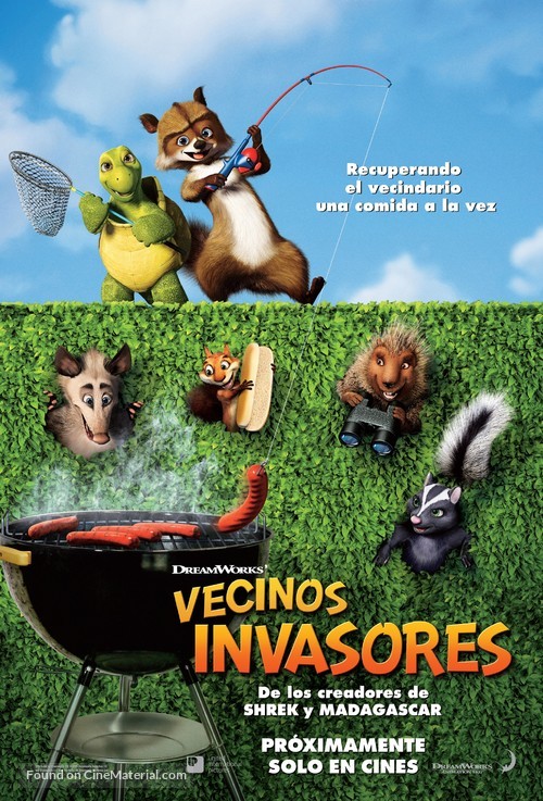 Over the Hedge - Mexican Movie Poster