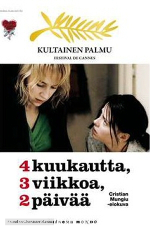 4 luni, 3 saptamini si 2 zile - Finnish DVD movie cover