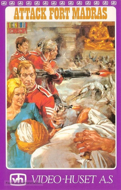 Tre sergenti del Bengala, I - Norwegian VHS movie cover