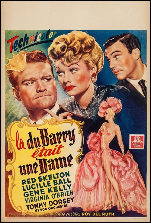 Du Barry Was a Lady - Belgian Movie Poster