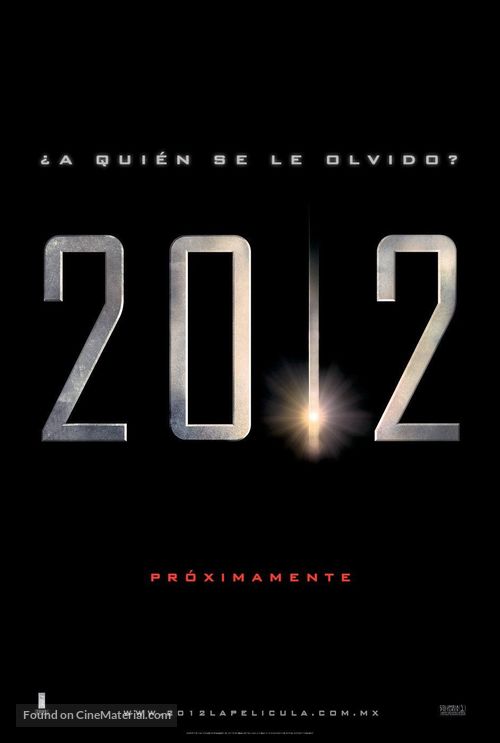 2012 - Mexican Movie Poster