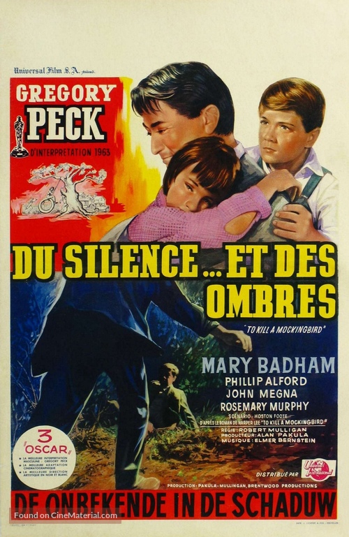 To Kill a Mockingbird - Belgian Movie Poster