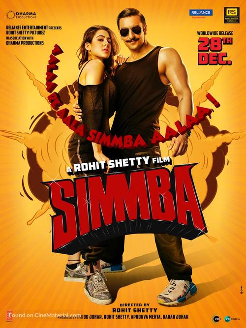 Simmba - Indian Movie Poster