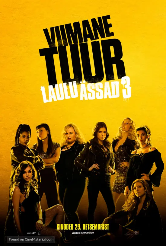 Pitch Perfect 3 - Estonian Movie Poster