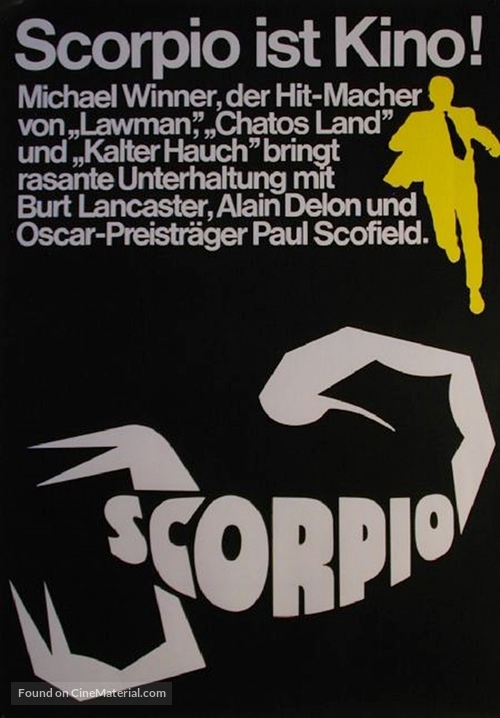 Scorpio - German Movie Poster