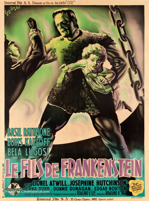 Son of Frankenstein - French Movie Poster
