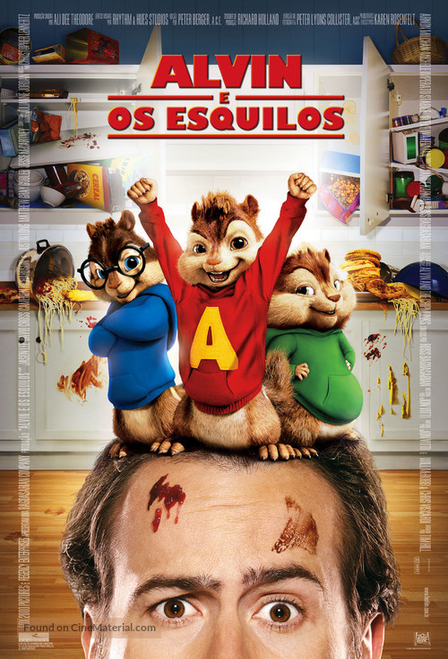 Alvin and the Chipmunks - Brazilian Movie Poster