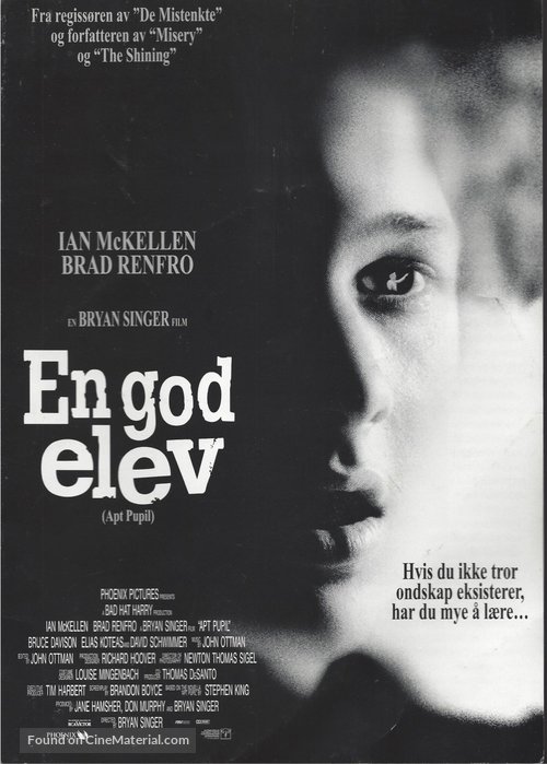 Apt Pupil - Norwegian Movie Poster