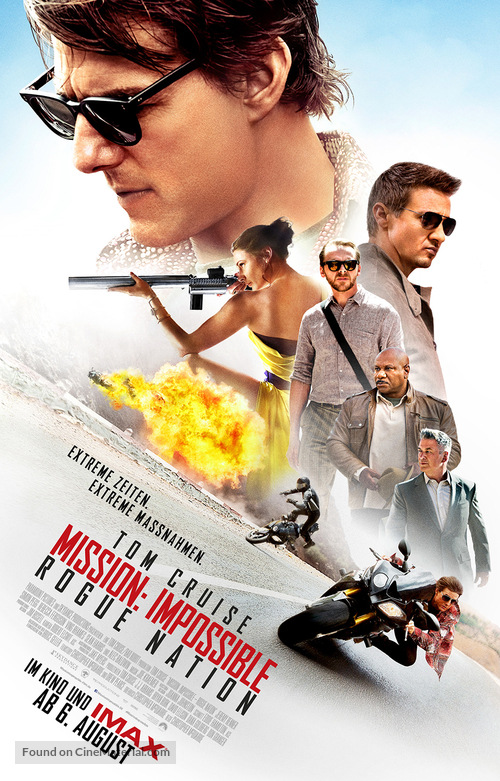 Mission: Impossible - Rogue Nation - German Movie Poster