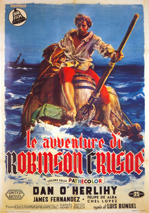 Robinson Crusoe - Italian Movie Poster