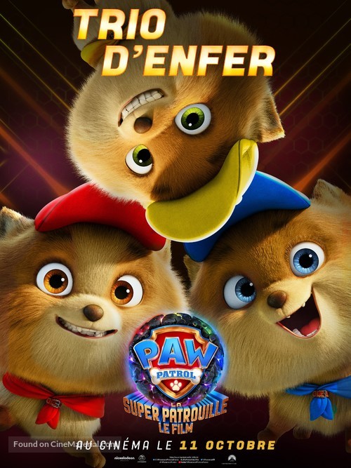 PAW Patrol: The Mighty Movie - French Movie Poster