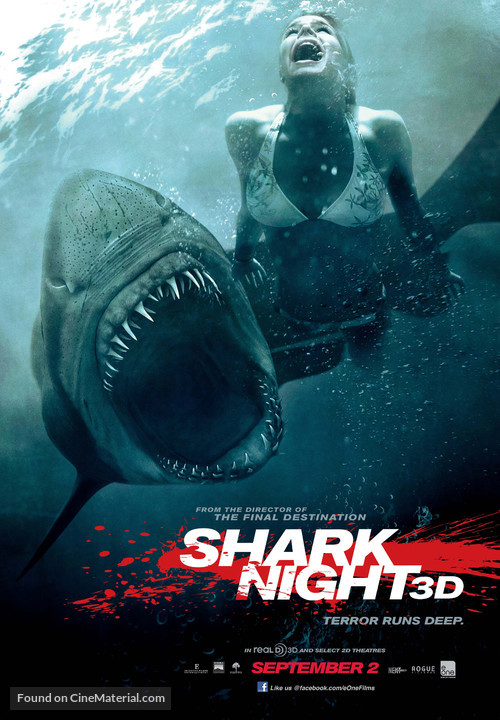 Shark Night 3D - Canadian Movie Poster