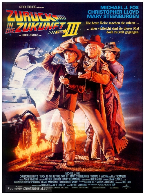 Back to the Future Part III - German Movie Poster