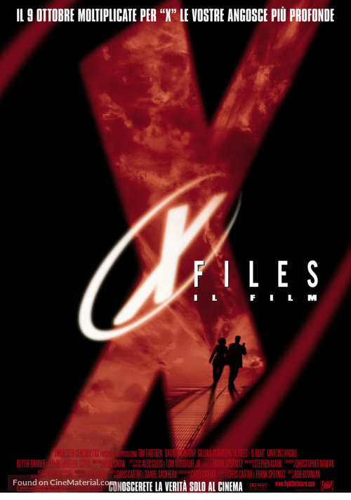 The X Files - Italian Movie Poster