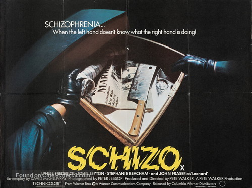 Schizo - British Movie Poster