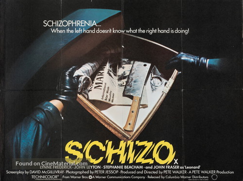 Schizo - British Movie Poster
