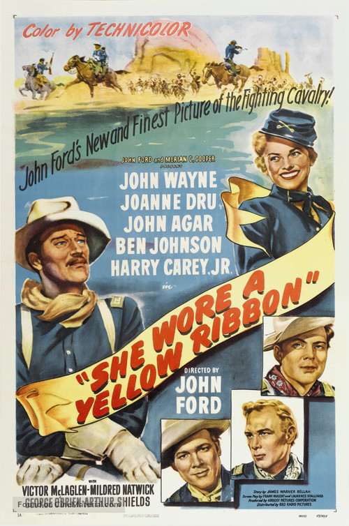 She Wore a Yellow Ribbon - Theatrical movie poster