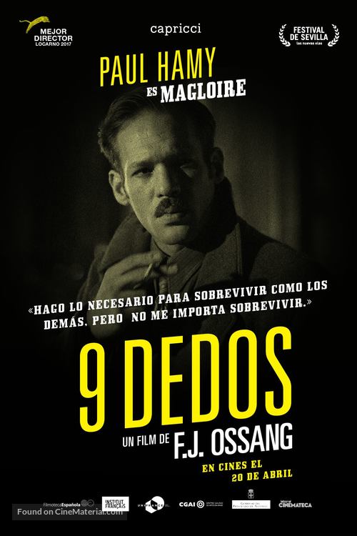 9 doigts - Spanish Movie Poster